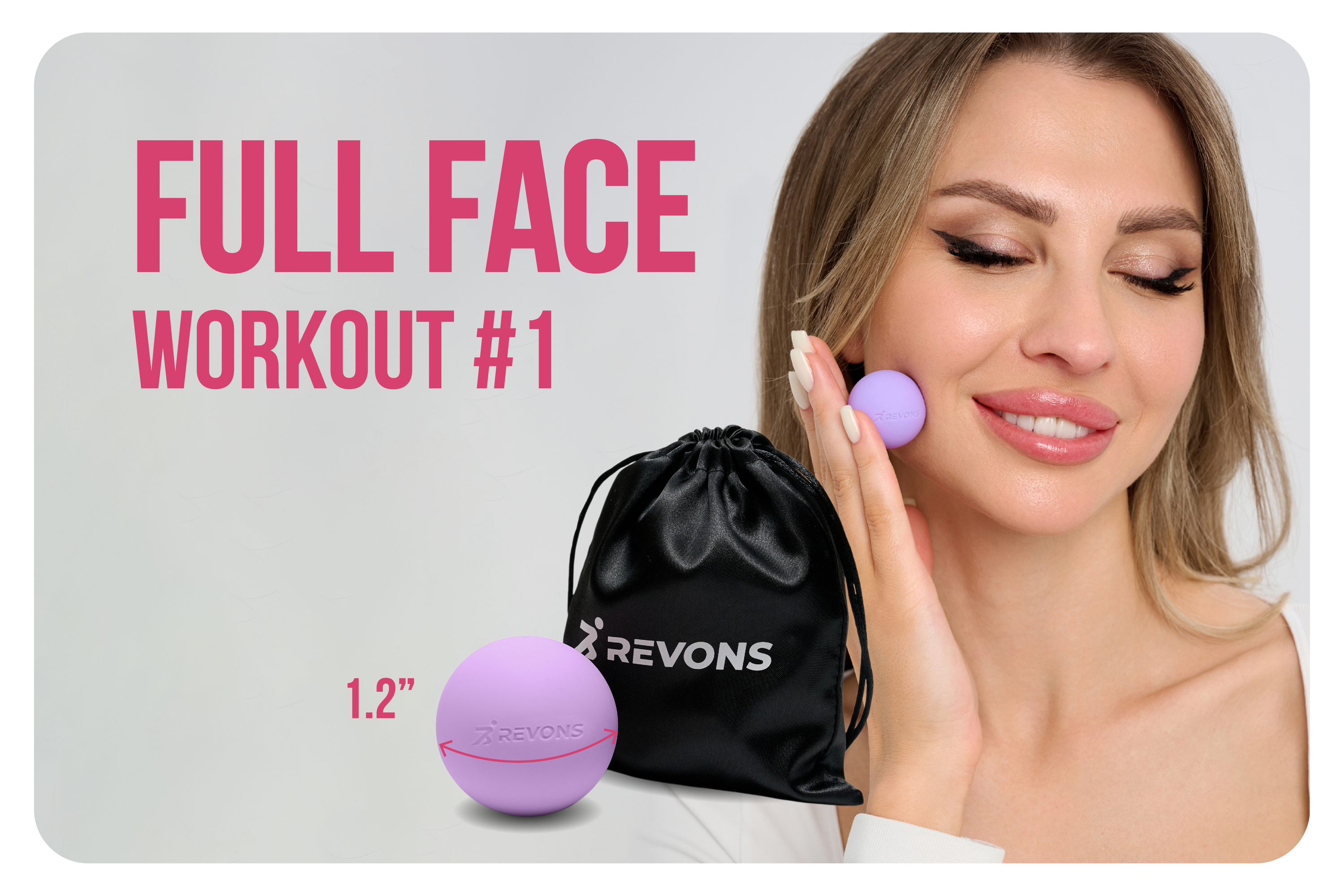 Full Face Workout №1 (with 1.2" massage ball)