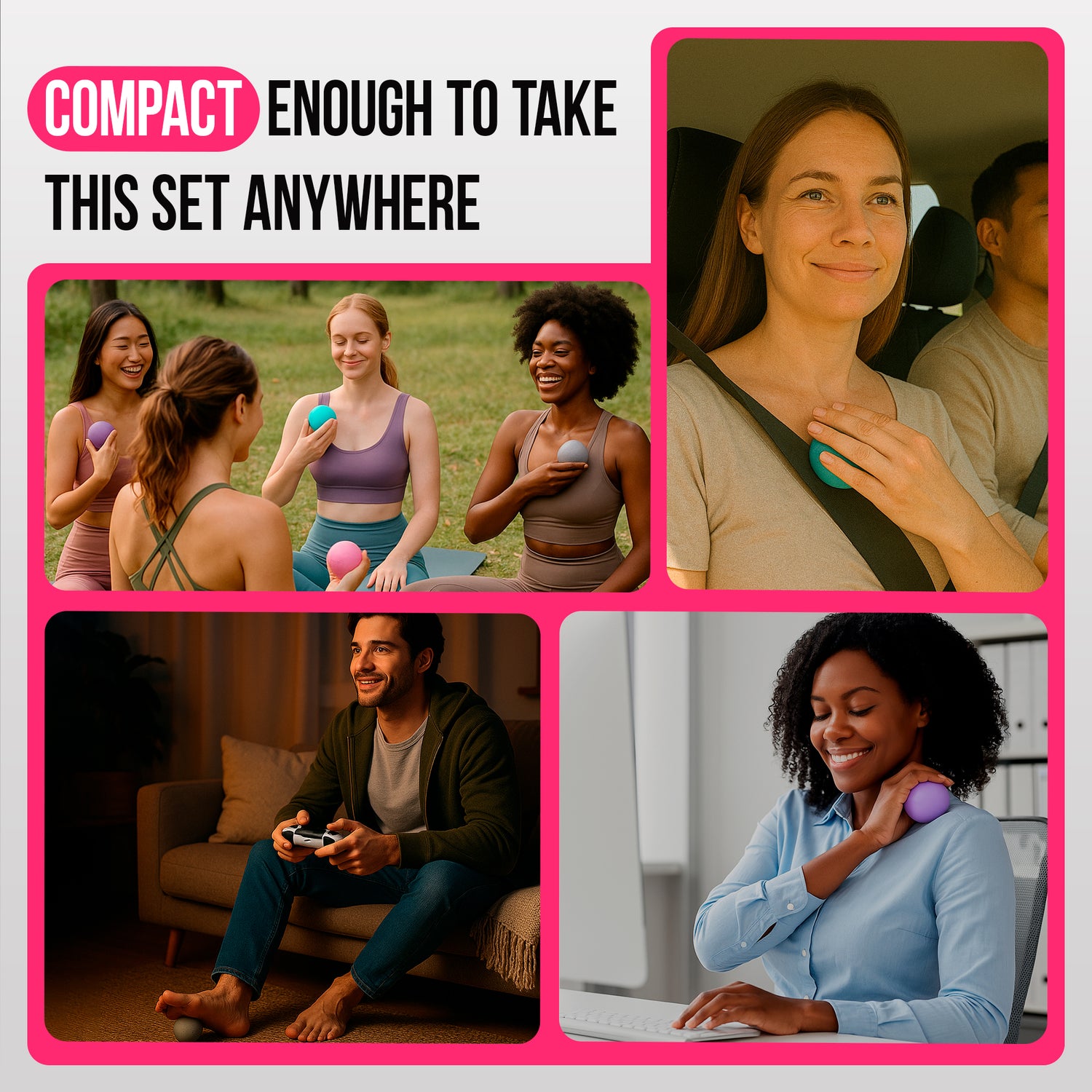 3 in 1 Massage Ball Set